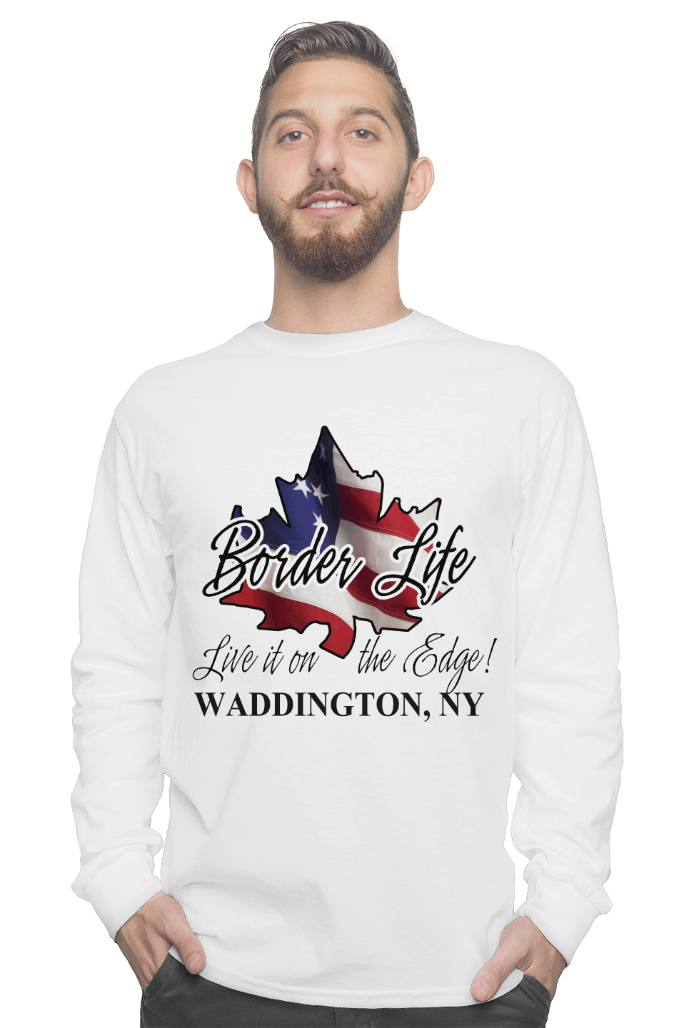 gildan long sleeve tee Border Life Live it on the