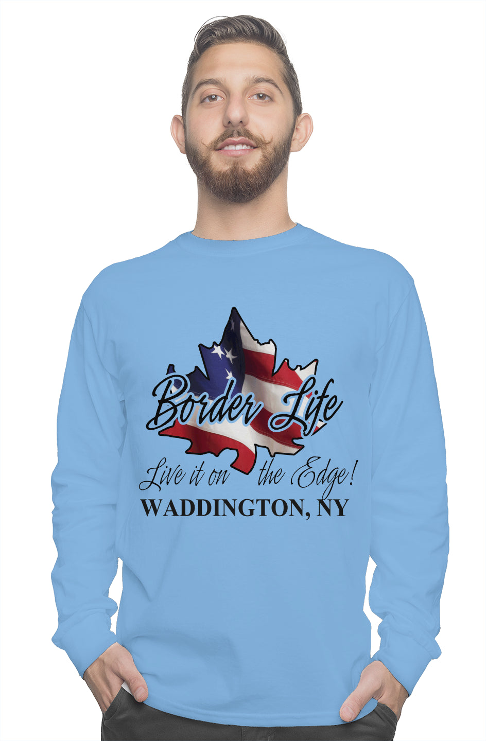 gildan long sleeve tee Border Life Live it on the