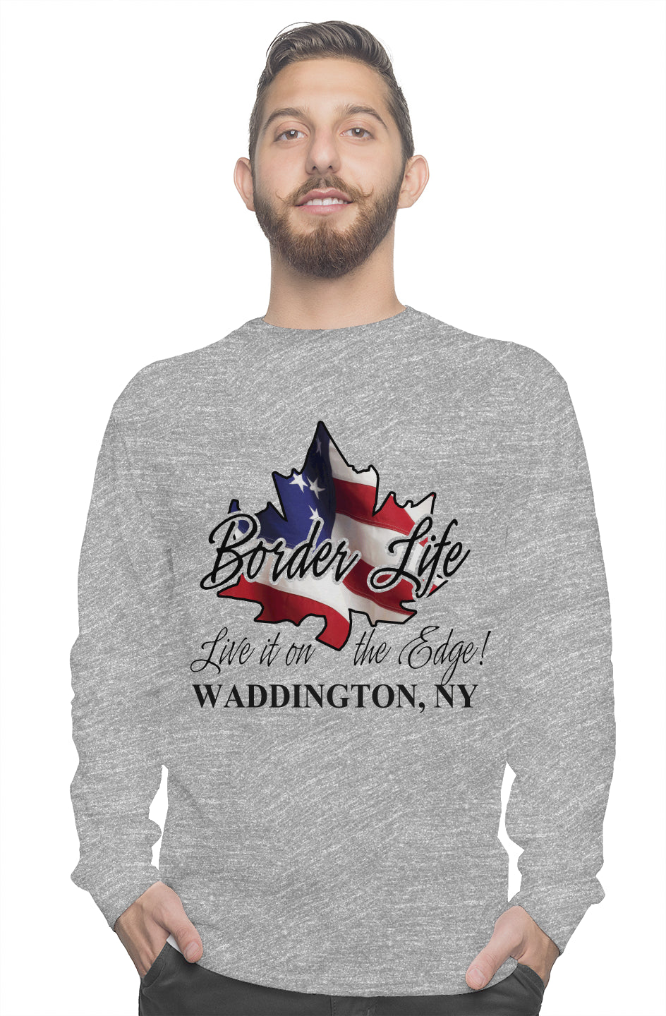 gildan long sleeve tee Border Life Live it on the